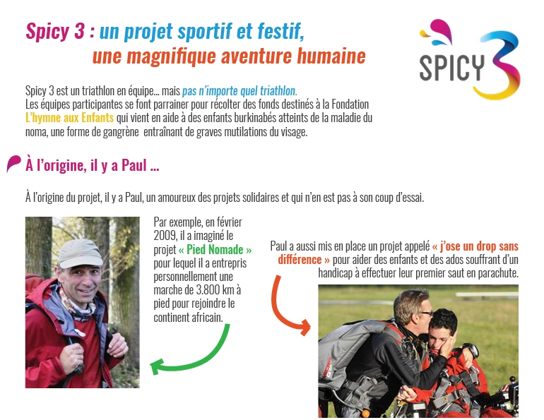 Spicy 3 - Un projet sportif, festif et solidaire