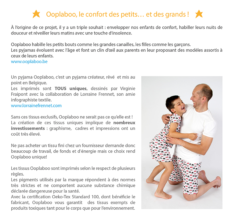 OOPLABOO - Le pyjama belge
