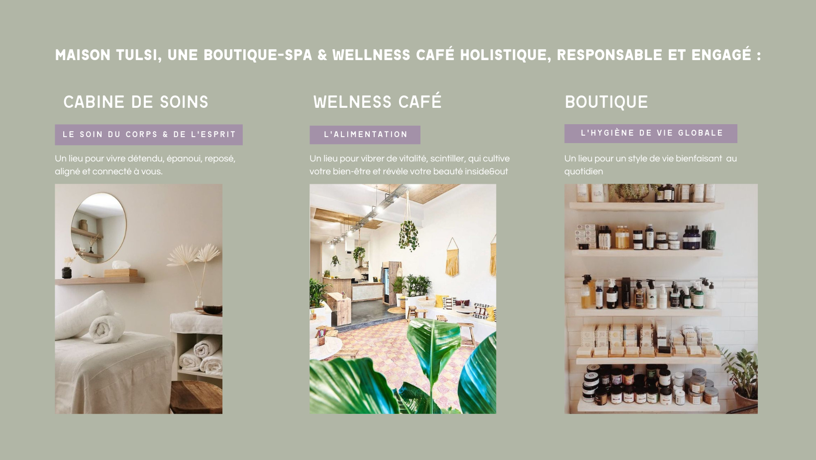 MAISON TULSI - Wellness Café - Spa & Boutique
