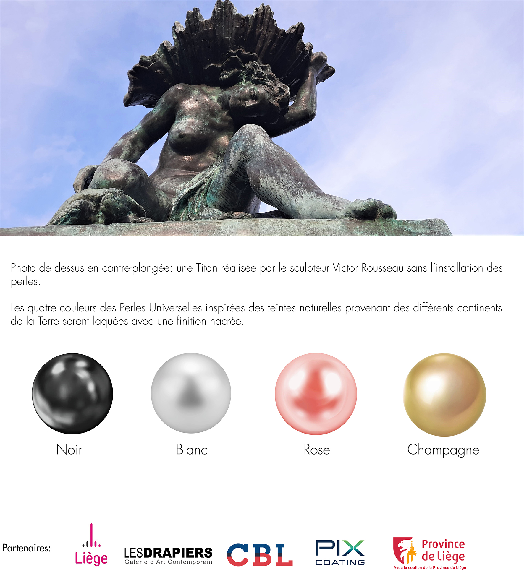 Installation sculpturale Perles Universelles pour le pont de Fragnée 2023