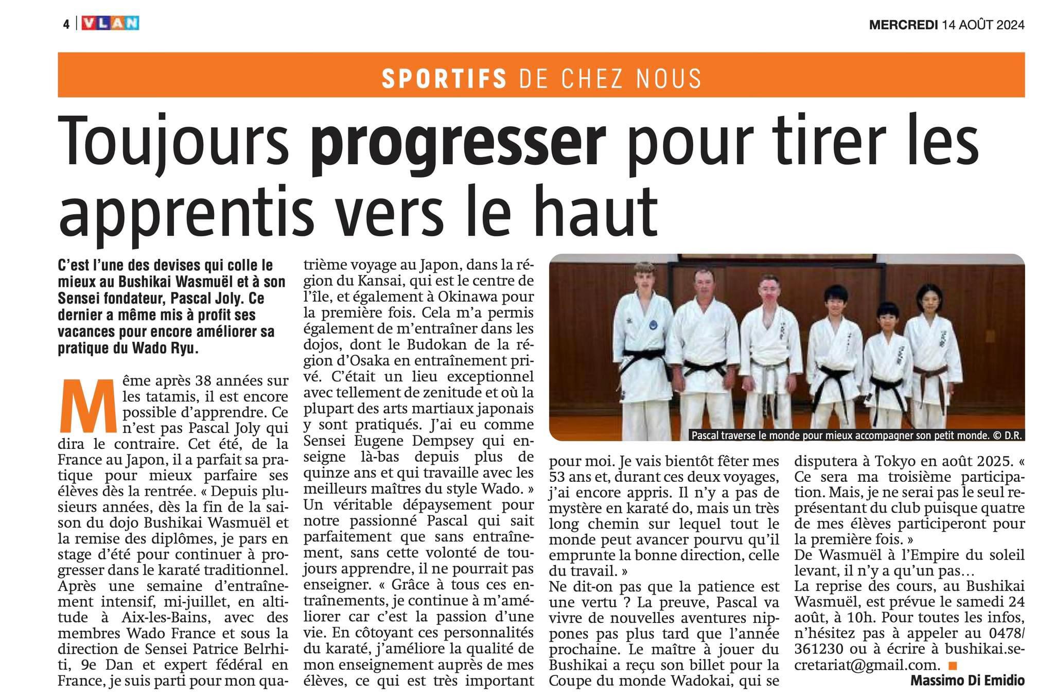 World cup Wado Kai Karate Tokyo 2025 - Dojo Bushikai Wasmuël