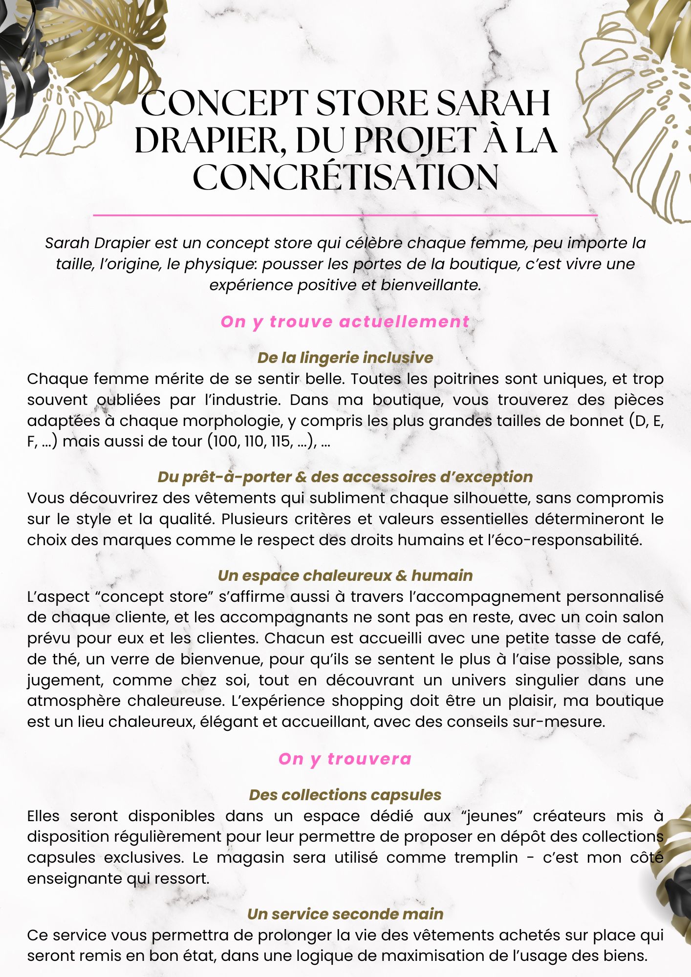 Concept store Sarah Drapier