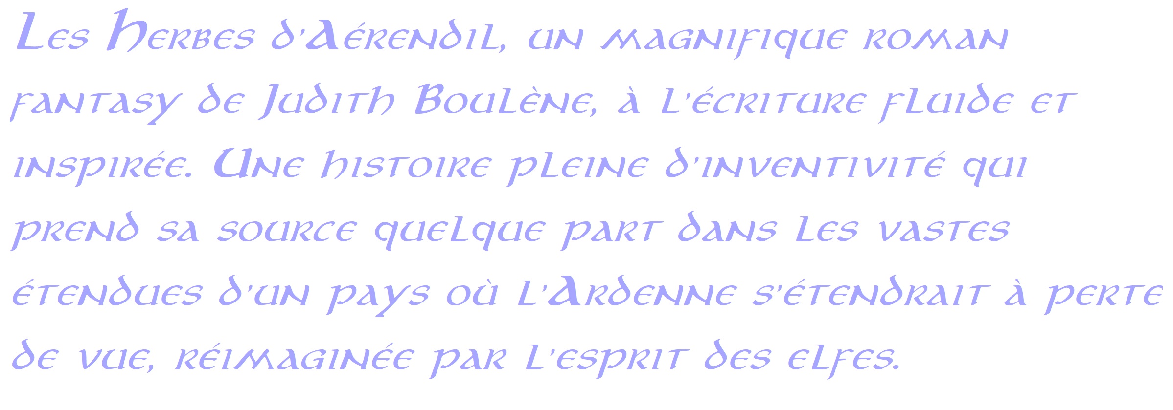 Les Herbes d'Aérendil